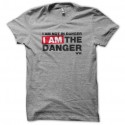 Shirt breaking bad texte je suis le danger gris pour homme et femme