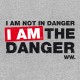 Shirt breaking bad texte je suis le danger gris pour homme et femme