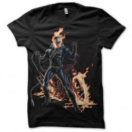 Shirt Comic Ghost Rider noir pour homme et femme
