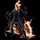 Shirt Comic Ghost Rider noir pour homme et femme