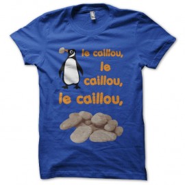 Shirt Pingouin et cailloux bleu pour homme et femme