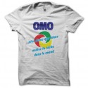 Shirt Omo plus blanc que blanc sur blanc pour homme et femme