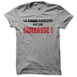 Shirt La femme parfaite est une gris pour homme et femme