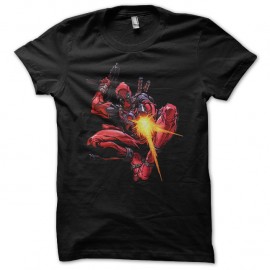 Shirt jeu vidéo shooter deadpool dessin noir pour homme et femme