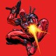 Shirt jeu vidéo shooter deadpool dessin rouge pour homme et femme