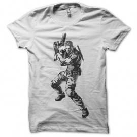 Shirt jeu video Chris resident evil en blanc pour homme et femme