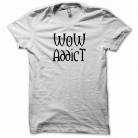 Shirt WoW Addict noir/blanc pour homme et femme