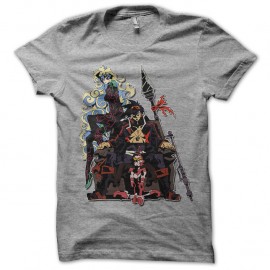 Shirt serie anime Gurren spiral king gris pour homme et femme