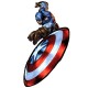 Shirt comic Captain america disque blanc pour homme et femme
