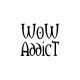 Shirt WoW Addict noir/blanc pour homme et femme