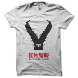 Shirt Kaiju monster blanc pour homme et femme