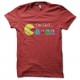 Shirt pacman shit happen rouge pour homme et femme