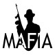 Shirt logo mafia blanc pour homme et femme