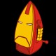 Shirt iron man parodie fer à repasser couleurs ironman en noir pour homme et femme