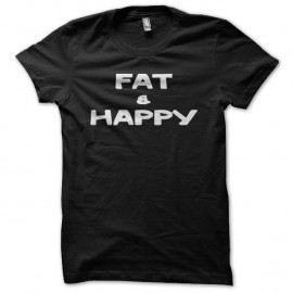 Shirt Fat & Happy noir pour homme et femme