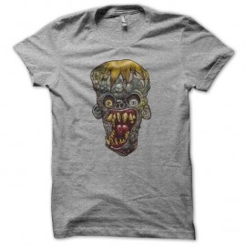Shirt Zombie face gris pour homme et femme