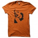 Shirt Marilyn Monroe silhouette orange pour homme et femme