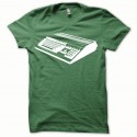 Shirt Amiga blanc/vert bouteille pour homme et femme