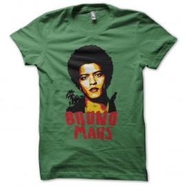 Shirt Bruno Mars jungle vert pour homme et femme