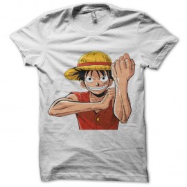 Shirt manga one piece logo sur blanc pour homme et femme