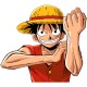 Shirt manga one piece logo sur blanc pour homme et femme