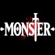 Shirt manga monster logo Naoki Urasawa rouge sur noir pour homme et femme
