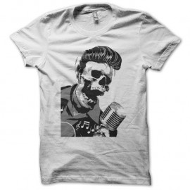 Shirt Elvis zombie blanc pour homme et femme