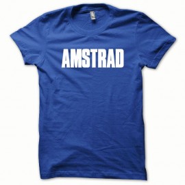 Shirt Amstrad blanc/bleu royal pour homme et femme