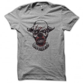 Shirt Clown zombie gris pour homme et femme