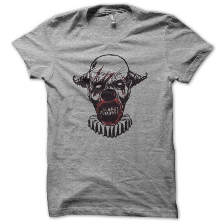 Shirt Clown zombie gris pour homme et femme