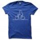 Shirt la linea cycliste vélo Oscar Cavandoli bleu pour homme et femme