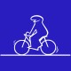 Shirt la linea cycliste vélo Oscar Cavandoli bleu pour homme et femme