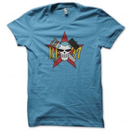 Shirt One Piece Francky Jolly Roger turquoise pour homme et femme