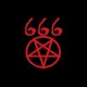 Shirt 666 pentagramme noir pour homme et femme