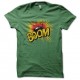 Shirt BOOM explosion bombe vert pour homme et femme