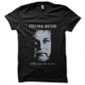 Shirt Free Paul Watson Sea Shepperd écologie noir pour homme et femme