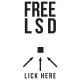 Shirt free LSD lick here drogue humoristique blanc pour homme et femme