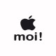 Shirt Apple moi original noir/blanc pour homme et femme