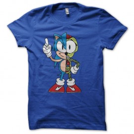 Shirt Sonic anatomie bleu pour homme et femme