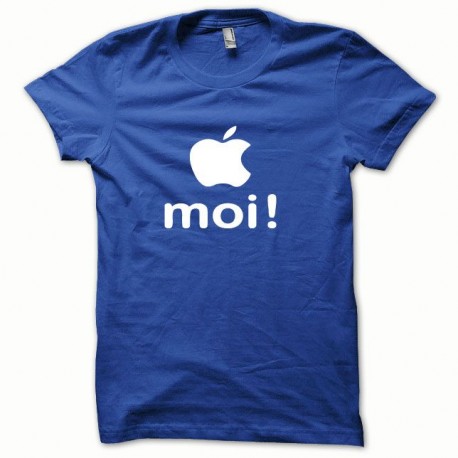 Shirt Apple moi oceanique blanc/bleu royal pour homme et femme