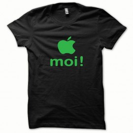 Shirt Apple moi classic vert/noir pour homme et femme