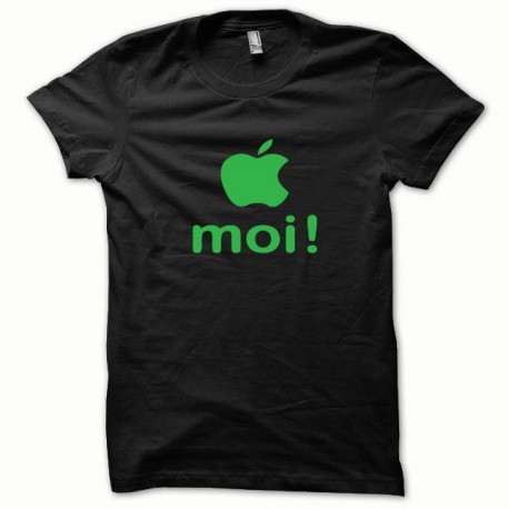 Shirt Apple moi classic vert/noir pour homme et femme