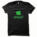 Shirt Apple moi classic vert/noir pour homme et femme