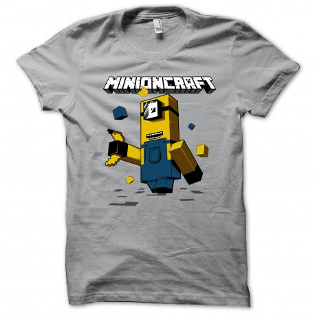 Shirt Minioncraft gris pour homme et femme