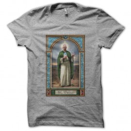Shirt breaking bad parodie St Walter white gris chiné pour homme et femme
