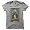 Shirt breaking bad parodie St Walter white gris chiné pour homme et femme