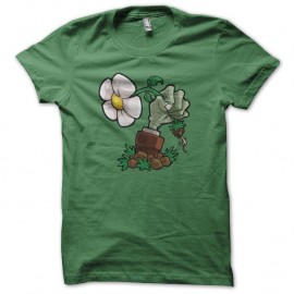 Shirt Plants vs zombie vert pour homme et femme
