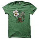 Shirt Plants vs zombie vert pour homme et femme