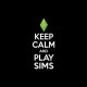 Shirt Keep Calm and play Sims noir pour homme et femme