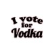 Shirt I vote for Vodka blanc pour homme et femme